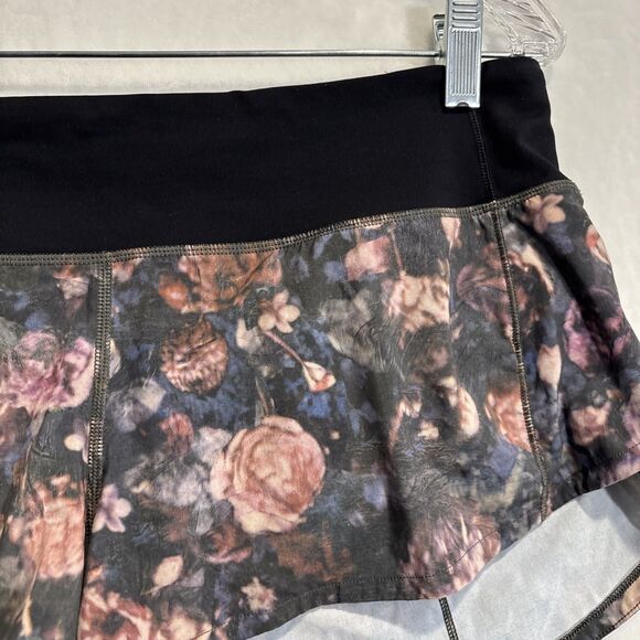 Lululemon Women’s Speed Up 2.5 Shorts Frosted Rose Black Run Gym Yoga Size 8 - Picture 4 of 15